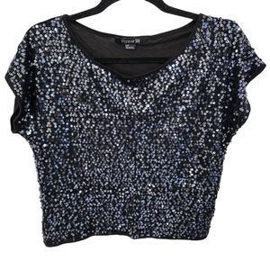 Sequin Crop Top